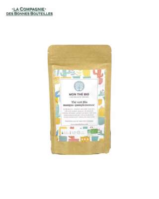 Thé vert Mangue Pamplemousse Monthébio 100 gr