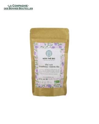 Thé vert Violette Framboise Bio Monthébio 100 gr