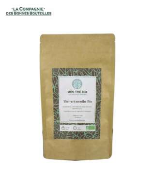 Thé vert menthe Monthébio 30 sachets individuels