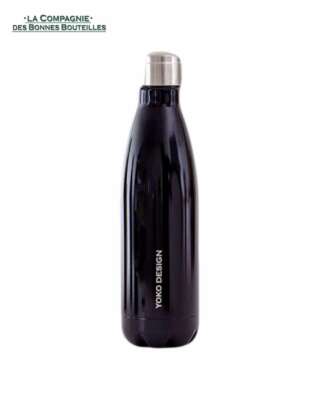 yoko design Bouteilles isotherme noir brillant 500 ml