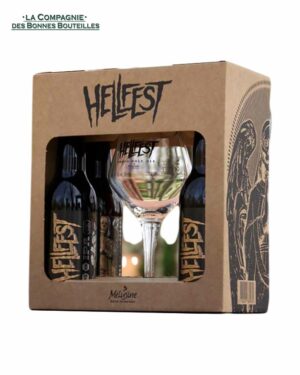 Coffret Mélusine Hellfest VP IPA 4x33cl + 1 Verre