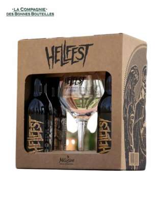 Coffret Mélusine Hellfest VP IPA 4x33cl + 1 Verre