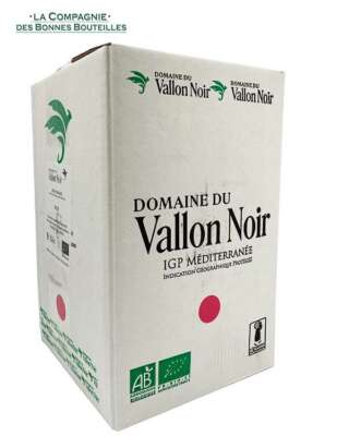 bib 5L rosé vallon noir igp mediterrannée la compagnie des bonnes bouteilles