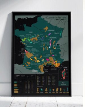 1020 Dégustations - Porte affiche - Carte des vins à gratter