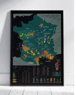 1020 Dégustations - Porte affiche - Carte des vins à gratter